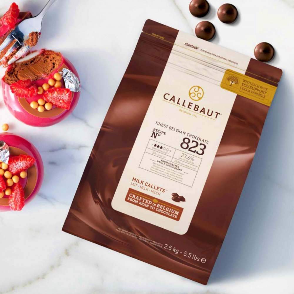 "Velvety Delight: Callebaut 823 Milk Chocolate" - Papagino Foods Inc.