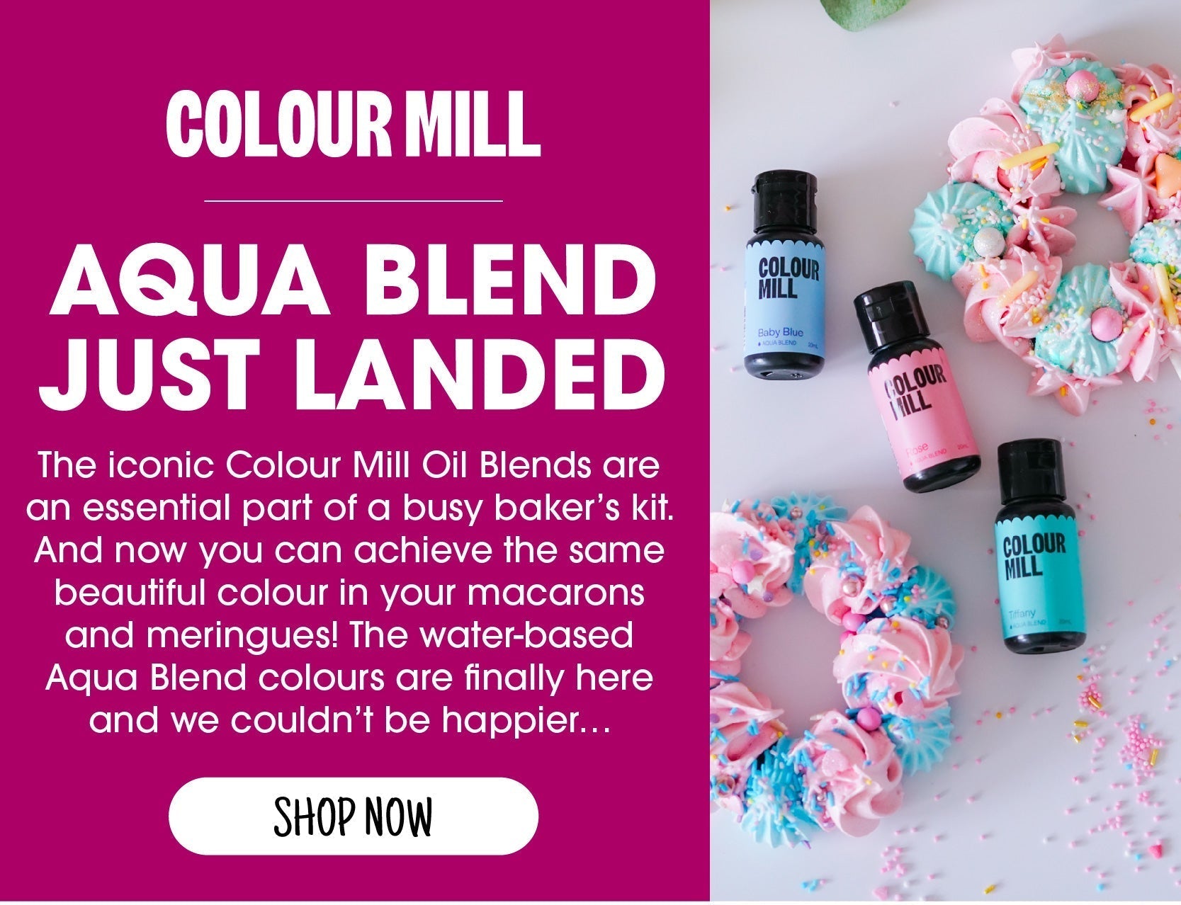 Colour Mill Edible Colors: Where Baking Meets Artistry with Aqua Blend Innovation - Papagino Foods Inc.