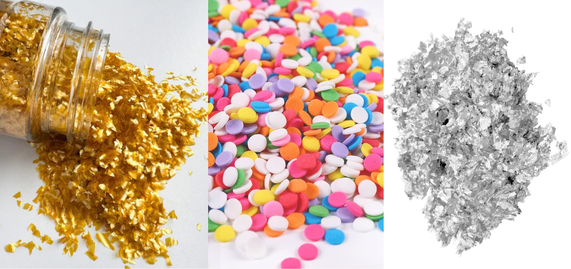 Edible Confetti, Glitters & Flakes