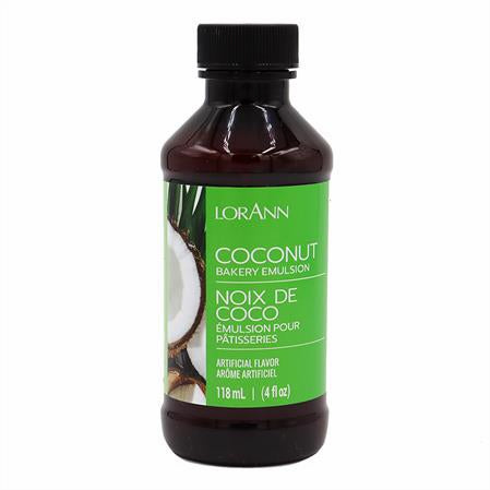 LorAnn Oils Coconut, Bakery Emulsion - 4 OZ  #0744-0806B - Papagino Foods Inc.