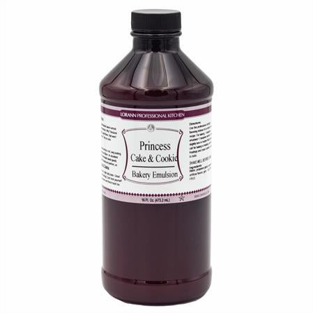 LorAnn Oils Princess Cake & Cookie, Bakery Emulsion **BBD Aug 2024** - 16 OZ #0756-1000 - Papagino Foods Inc.