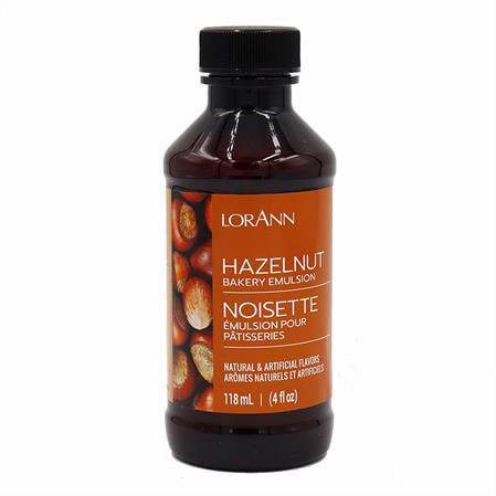 LorAnn Oils Hazelnut, Bakery Emulsion - 4 OZ  #0772-0806B - Papagino Foods Inc.