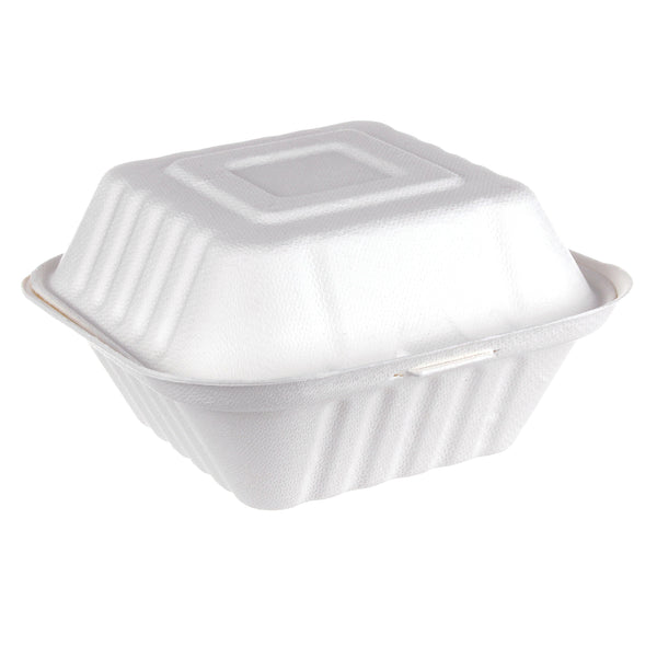 Neweco 6x6 Microwave-Safe Hinged Food Container – 250 pcs