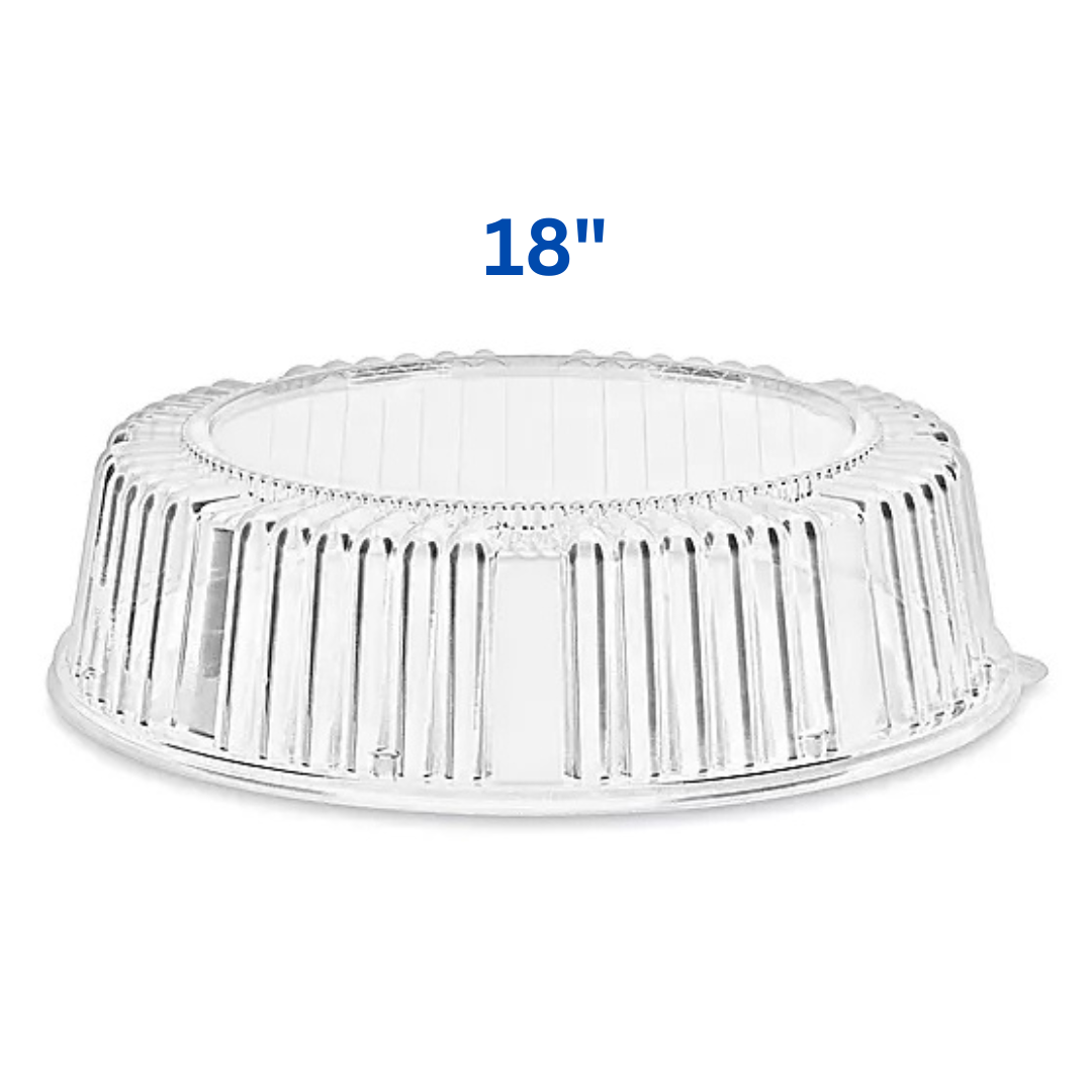 Western Plastics 18" Dome Lids - 25 pcs