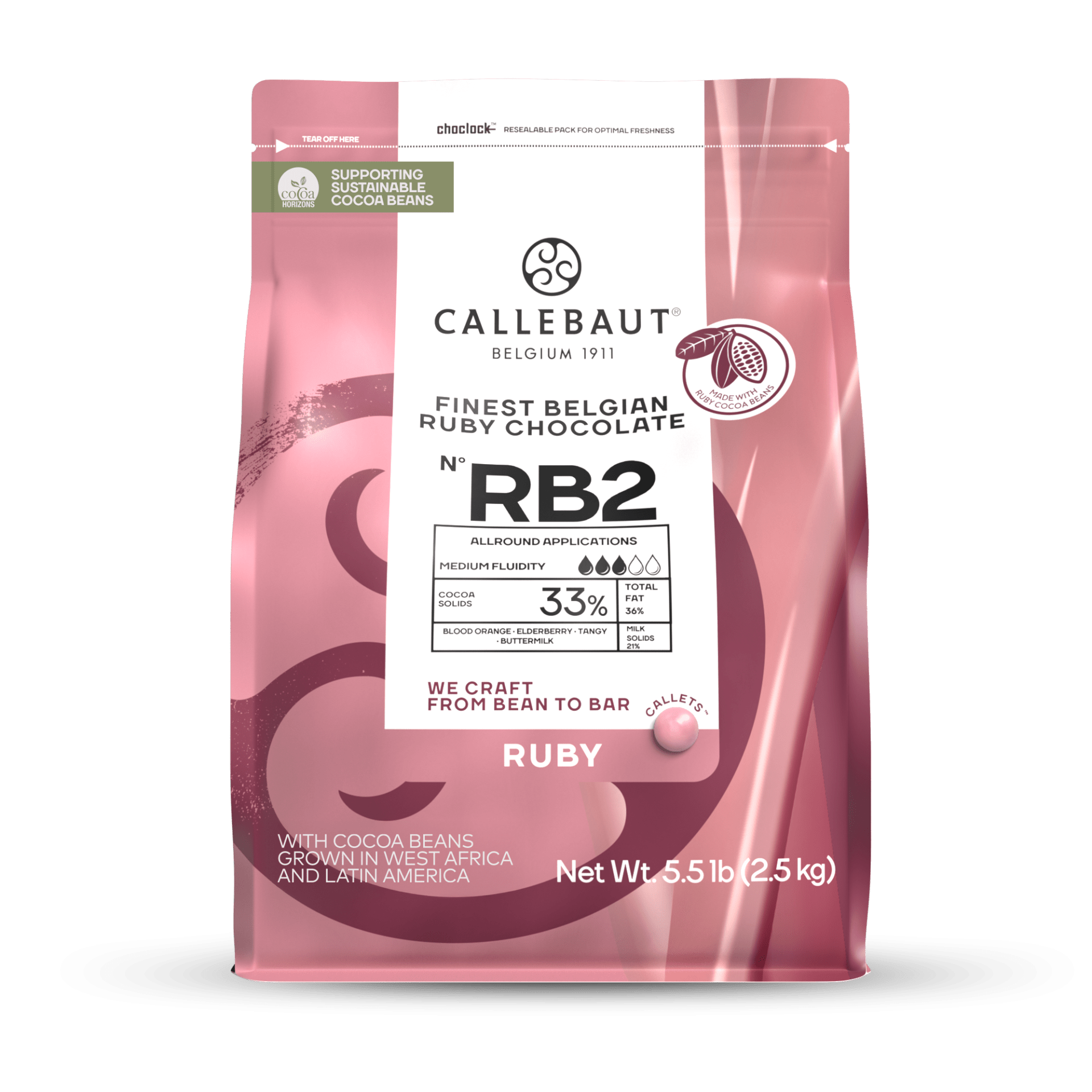 Callebaut Ruby Couverture RB2 2.5 kg **Pickup Only OR Shipping At Your Own Risk**