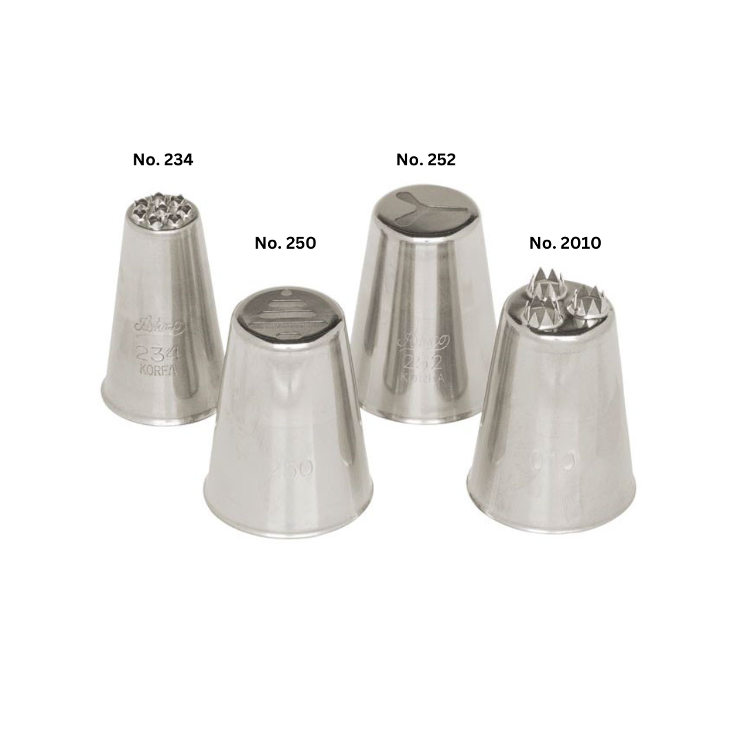 Ateco Pastry Tube Triple Open Star #2010 - Papagino Foods Inc.