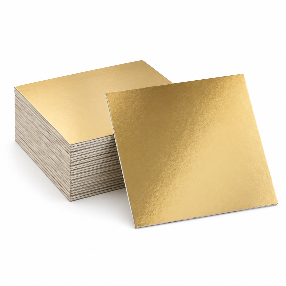 4" Square x .050 St Edge Gold @500