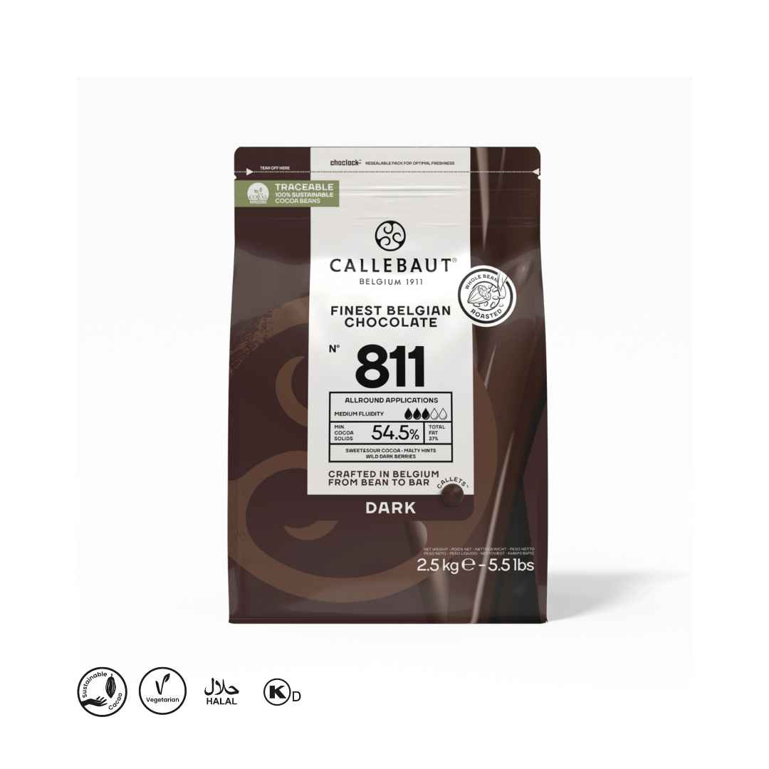 Callebaut Finest Belgian Dark Chocolate 811 2.5 kg BBD March 2026 Pickup Only OR Shipping at Your Own Risk