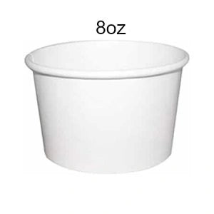 Clean & Green 8oz Disposable Paper Soup Containers White
