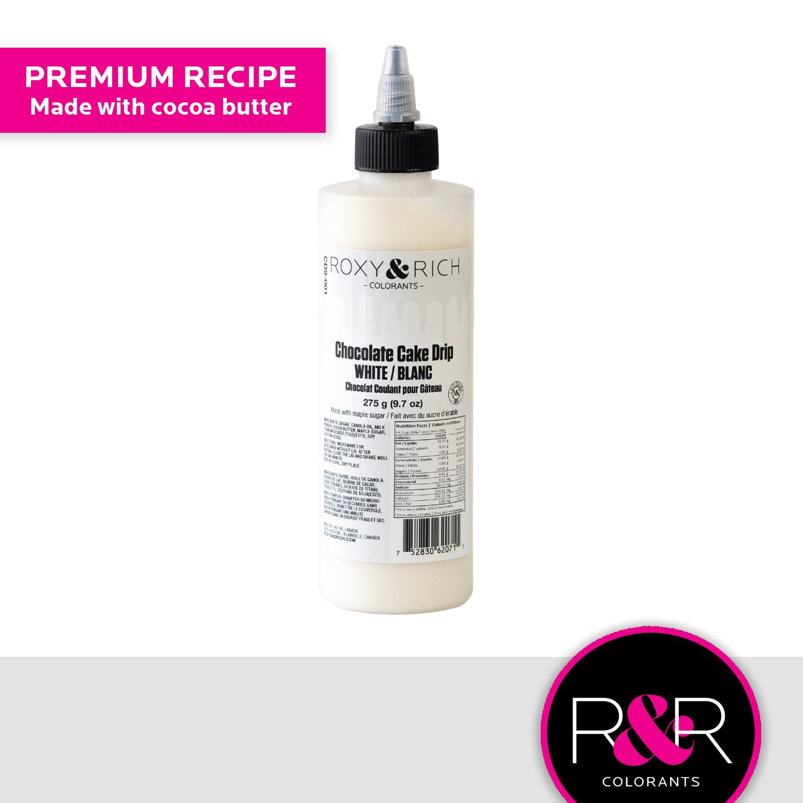 Roxy & Rich Cake Drip White Chocolate (# CD9-013) - 9.7 OZ