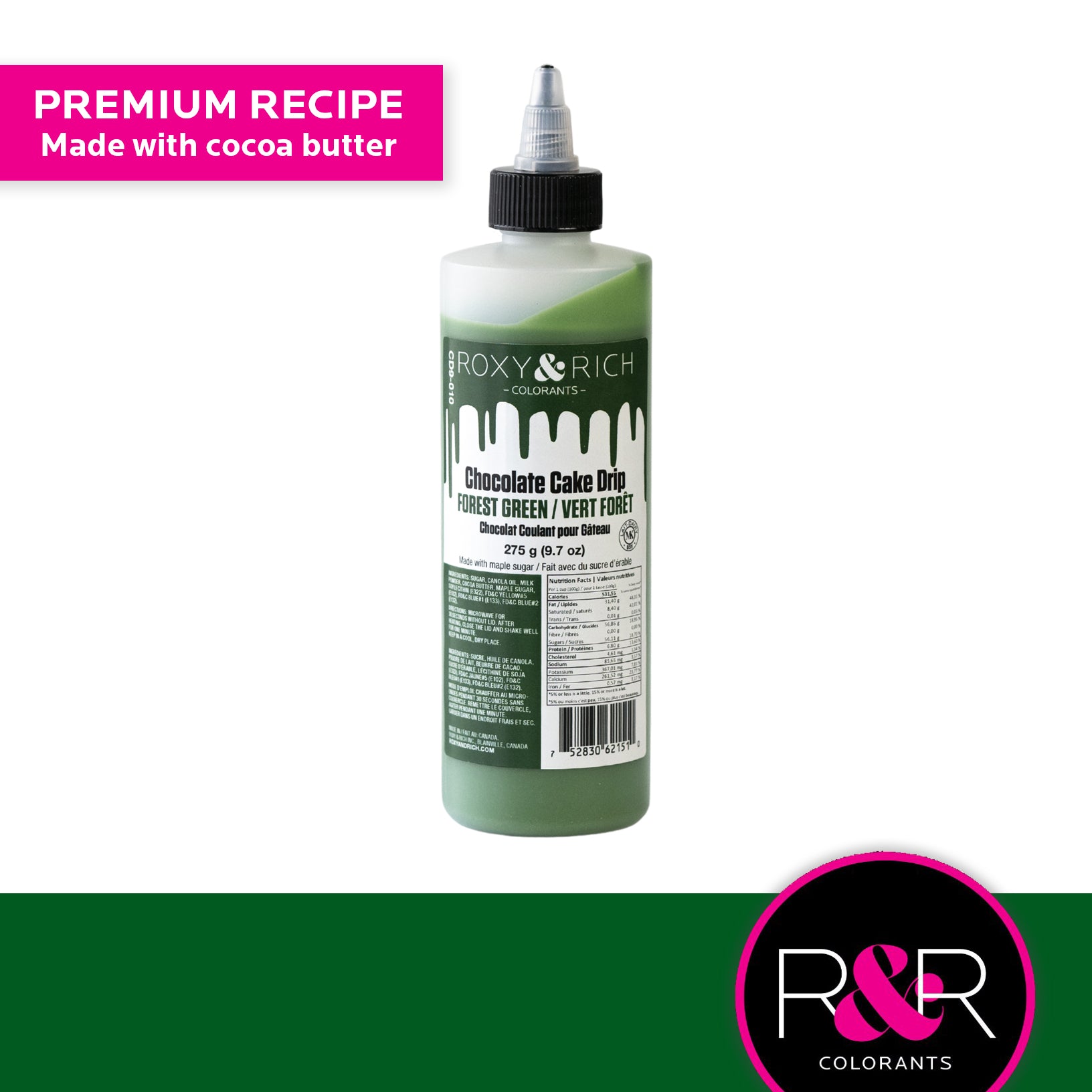 Roxy & Rich Cake Drip Forest Green (# CD9-010) - 9.7 OZ