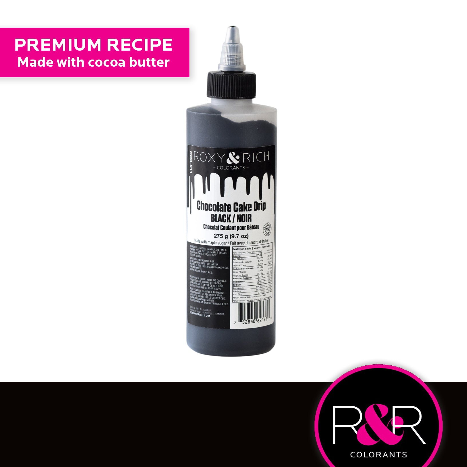 Roxy & Rich Cake Drip Black (# CD9-011) - 9.7 OZ