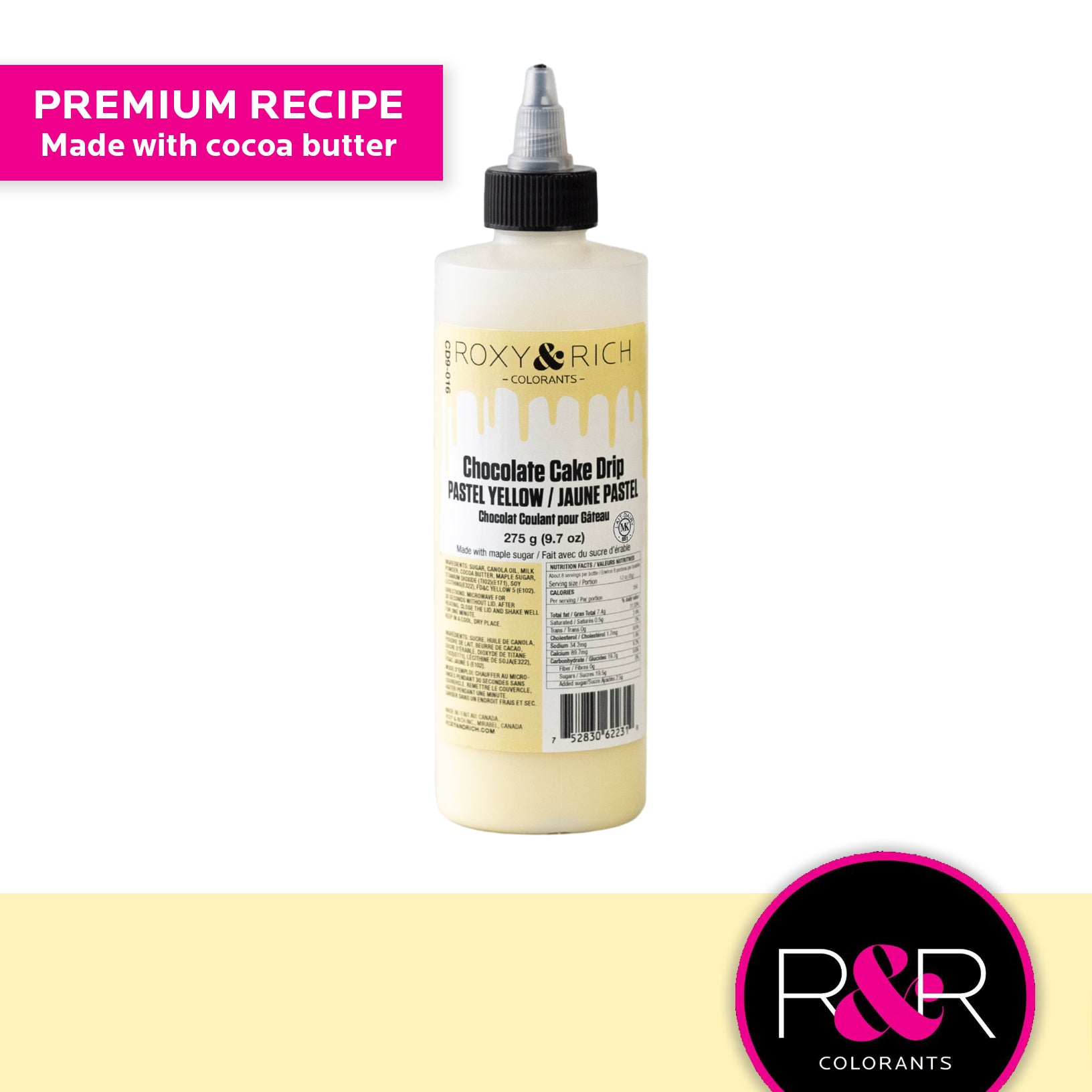 Roxy & Rich Cake Drip Pastel Yellow (# CD9-016) - 9.7 OZ