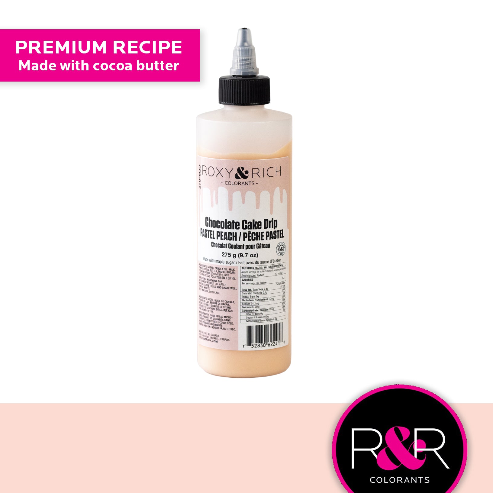 Roxy & Rich Cake Drip Pastel Peach (# CD9-017) - 9.7 OZ