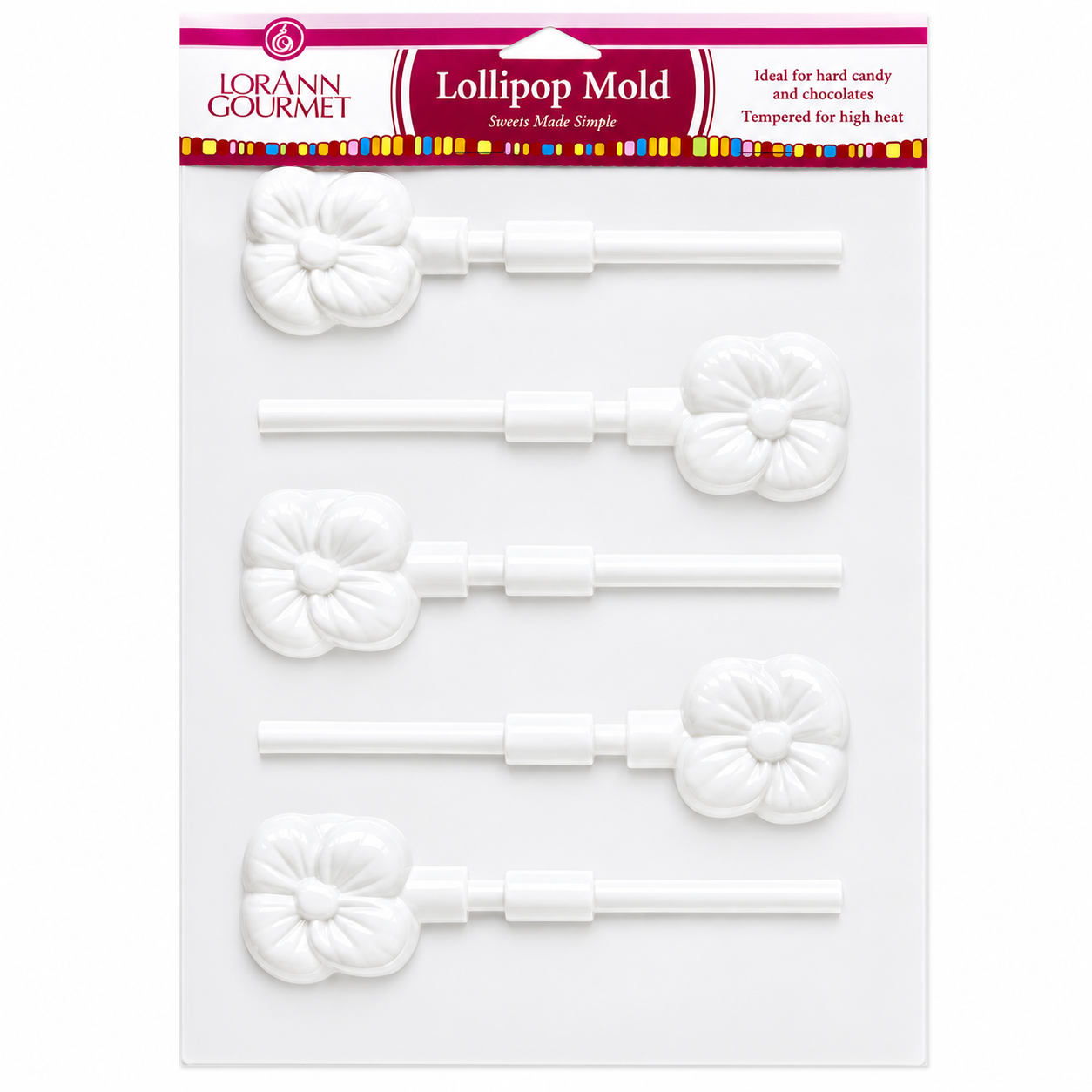 LorAnn Candy Canes Lollipop Sheet Mold (5537-0000)