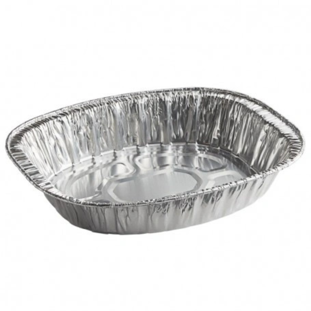 Chartland Medium Oval Roaster Foil Pans (HZJ-4300) – 100 pcs - Papagino Foods Inc.