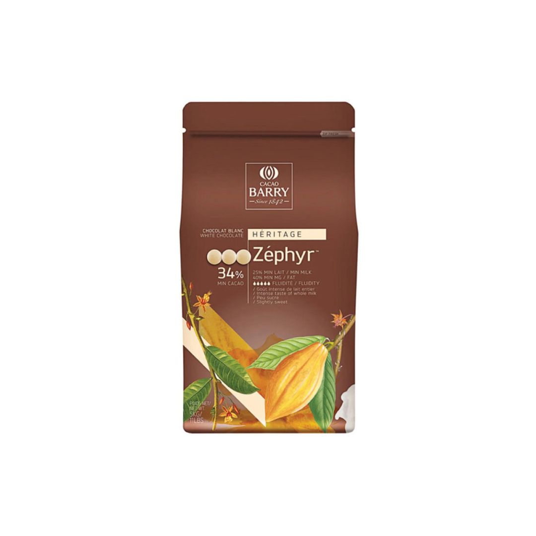 Cacao Barry Zephyr 34% White Chocolate - Papagino Foods Inc.