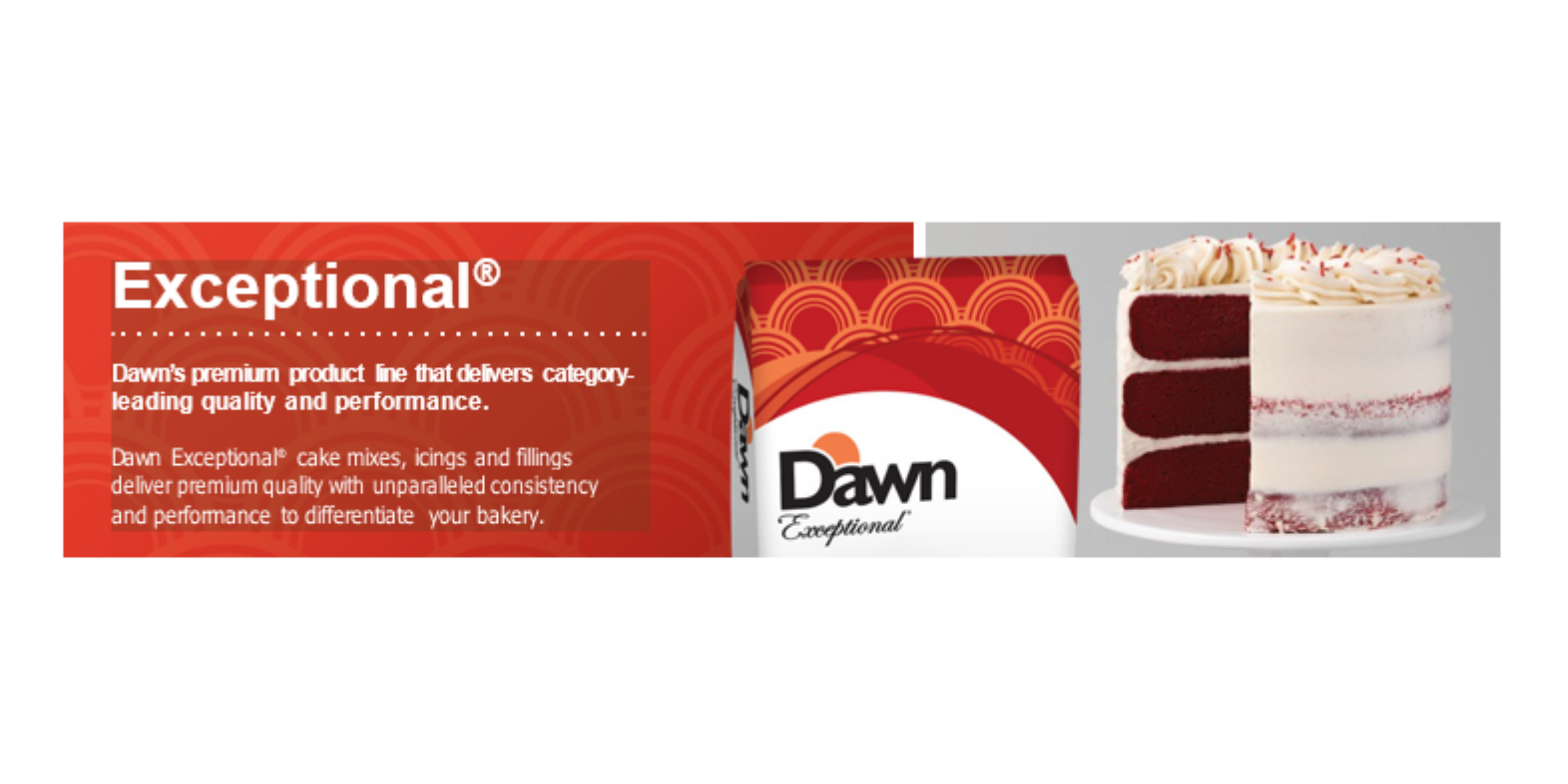 Dawn Exceptional Ultra-White Cake Mix 20 kg (Special Order & Pickup Only) - Papagino Foods Inc.