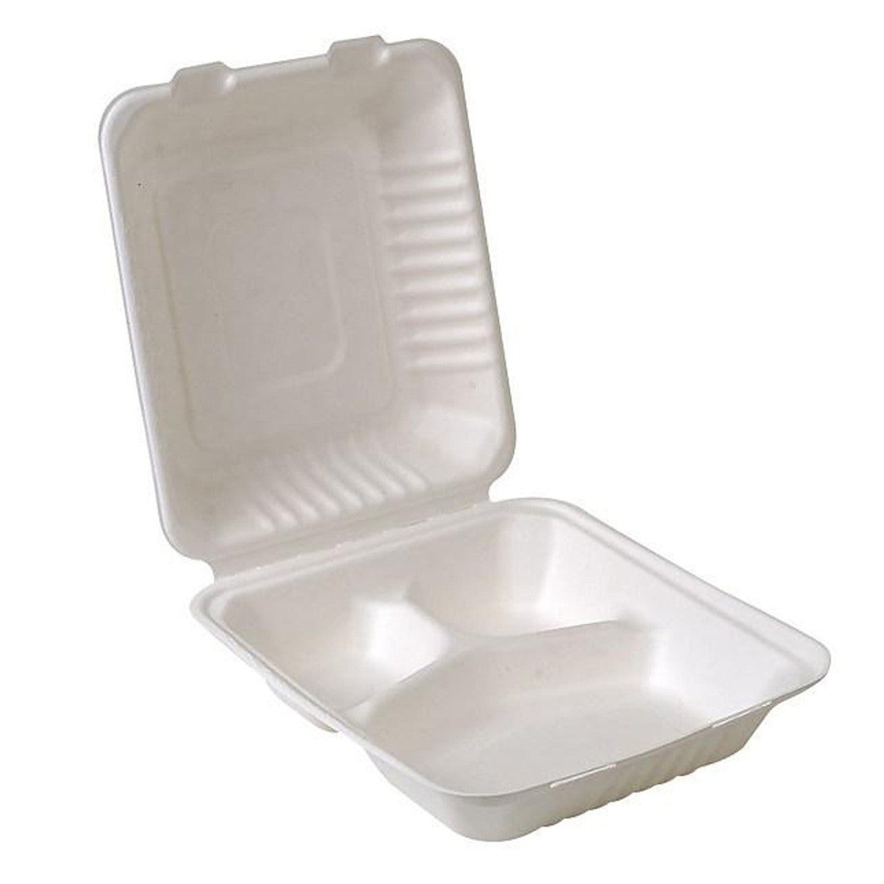 0whale 9x9, 3 Compartment Bagasse Food Containers