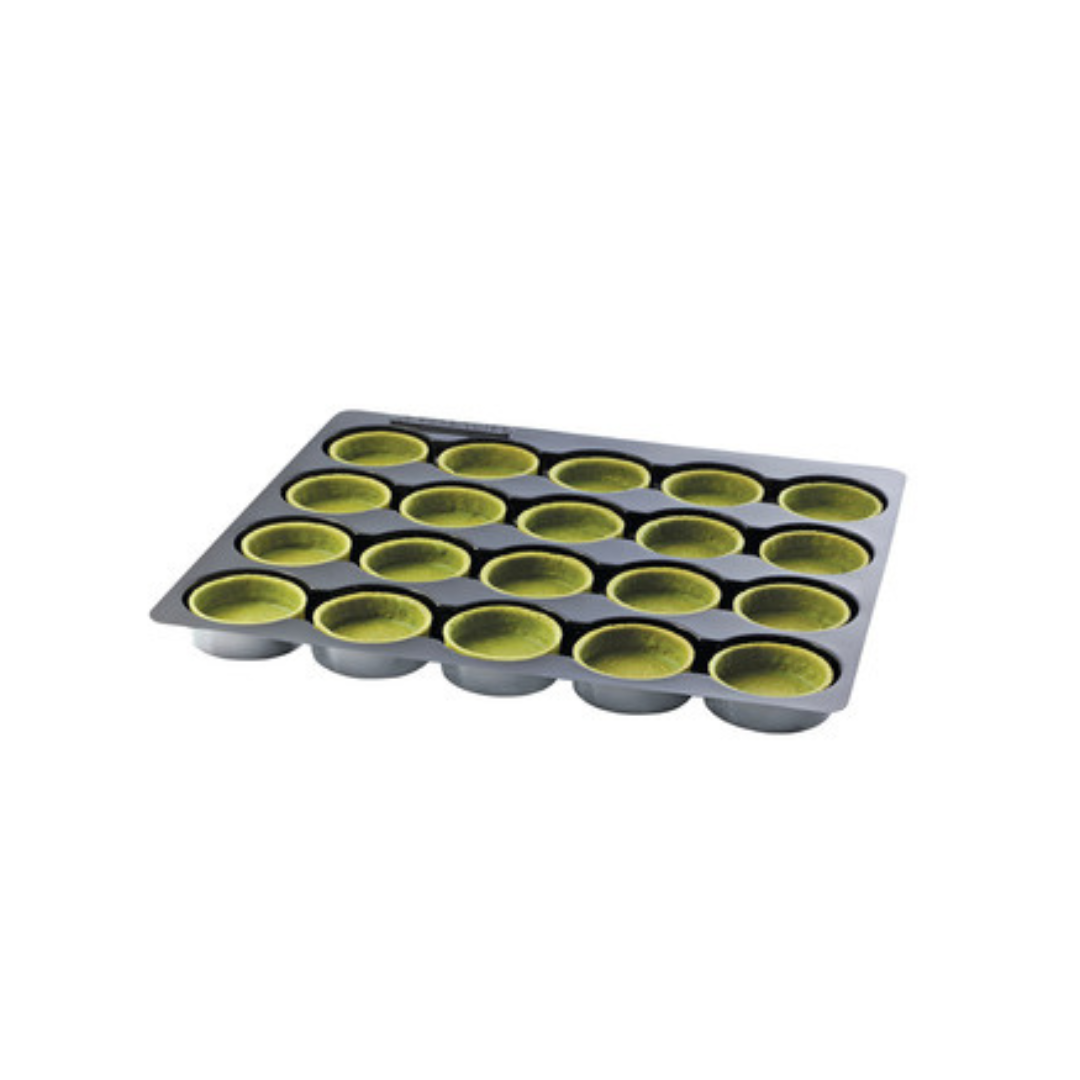 Green Tea Coated Tart Shell Medium Round 100 pcs La Rose Noire (PICK-UP ONLY) - Papagino Foods Inc.