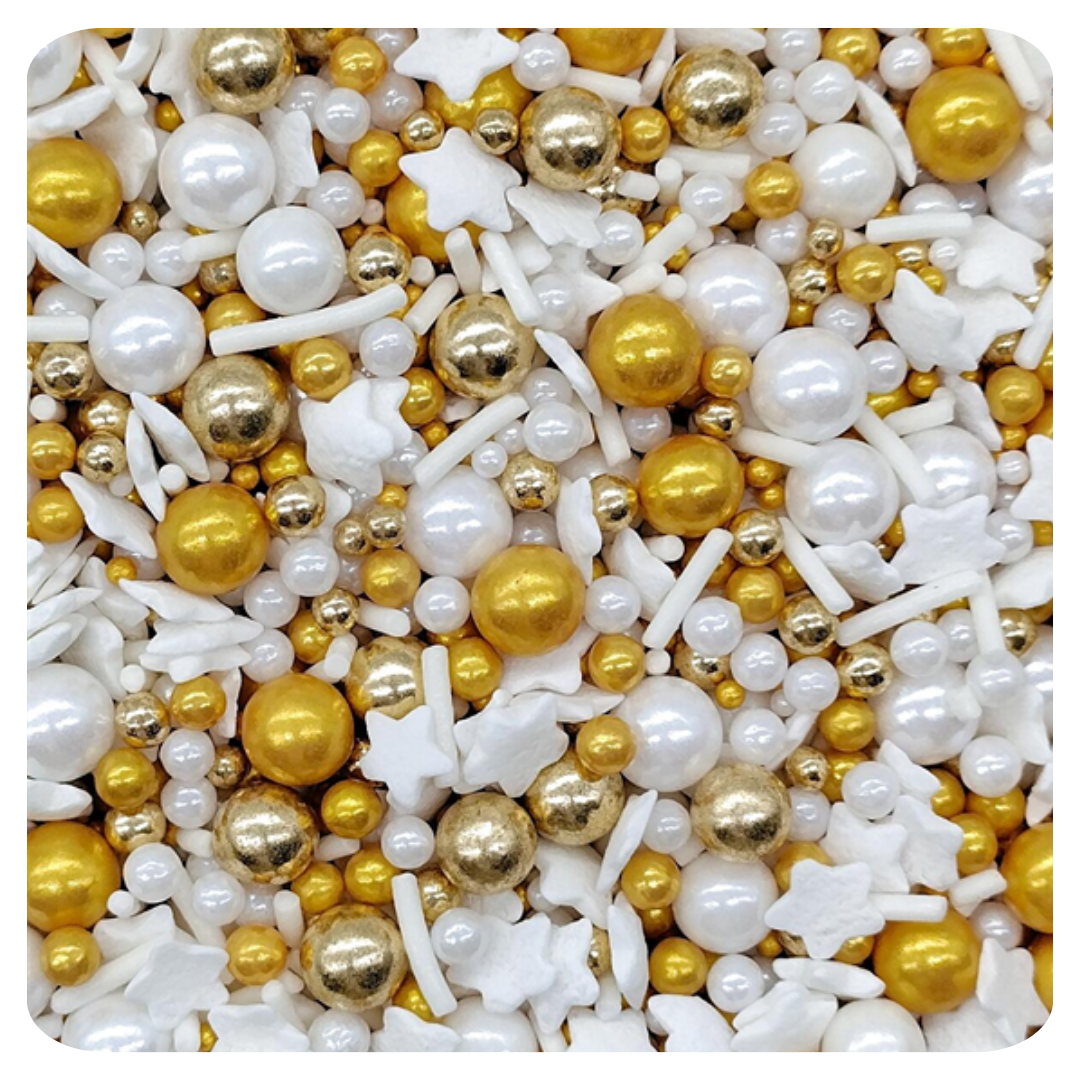 Elegant Shimmer Sprinkles 100g (3.5 oz) Sprinkles d'Art - Papagino Foods Inc.