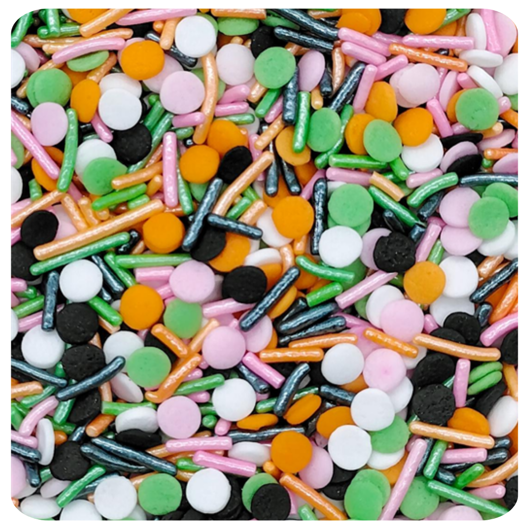 Spooky Sprinkle Mix 100g (3.5 oz) Sprinkles d'Art - Papagino Foods Inc.