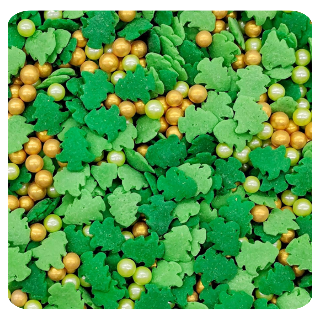 Golden Pine Sprinkles 100g (3.5 oz) Sprinkles d'Art - Papagino Foods Inc.