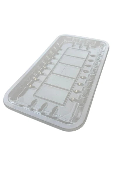 HQ - 10s/35 Clear Plastic Tray - Size - 10.63" x 5.98" x 0.59" – 500 pcs