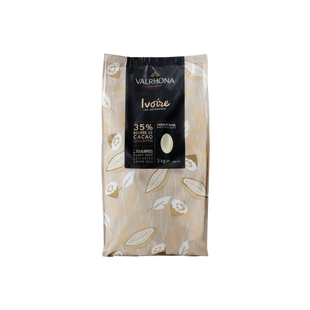 Valrhona Ivoire 35% White Chocolate - Pickup Only OR Shipping At Your Own Risk. - Papagino Foods Inc.