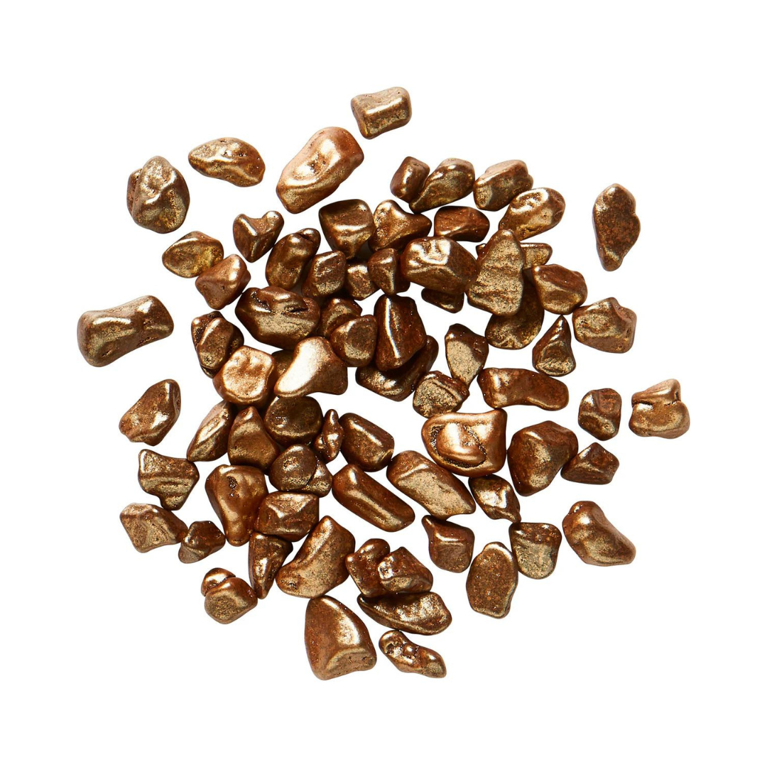 Mona Lisa - Bronze Metallic Granellas - Dark Chocolate - 600 g - Papagino Foods Inc.