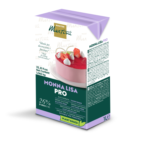 Monna Lisa Pro 1 L Whip Topping Plant Based/Lactose Free (Pickup Only) - Papagino Foods Inc.
