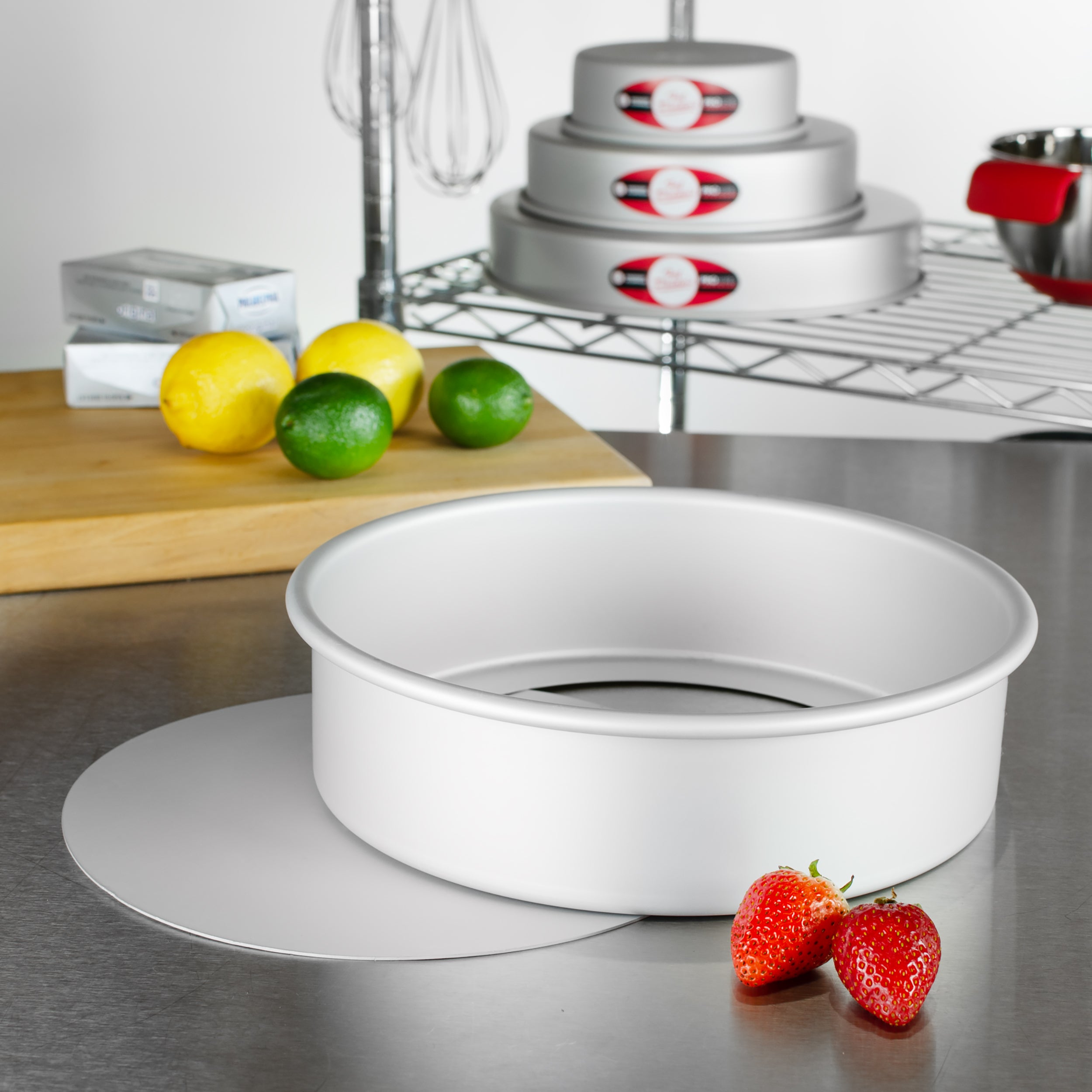Fat Daddio, Round Removable Bottom Pan, 10 in x 3 in (#PCC-103) - Papagino Foods Inc.