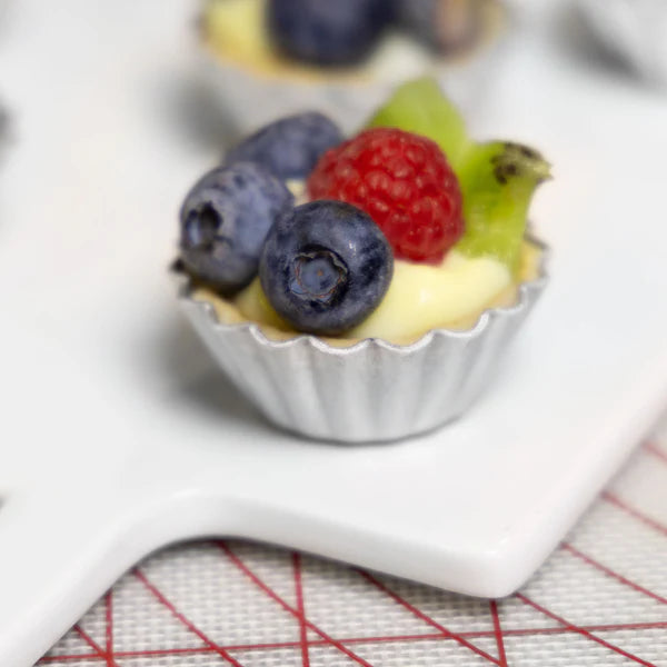 Fat Daddio, Natural Aluminum Mini Tartlet Pans 2 x 3/4 in (PMTH-2) - Papagino Foods Inc.