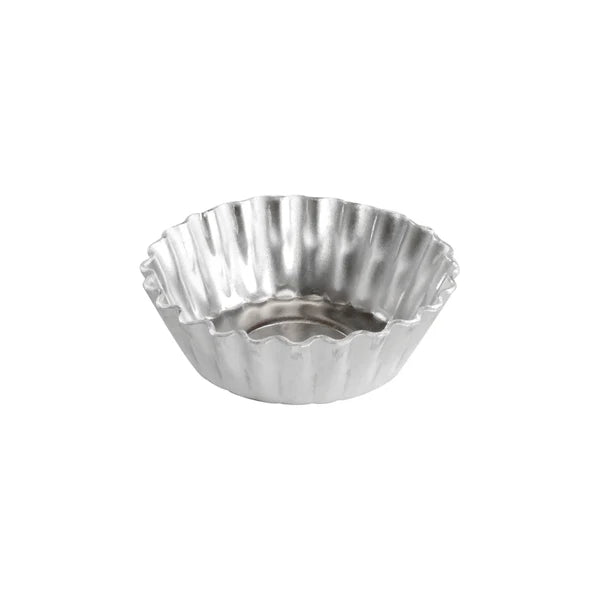 Fat Daddio, Natural Aluminum Mini Tartlet Pans 2 x 3/4 in (PMTH-2) - Papagino Foods Inc.