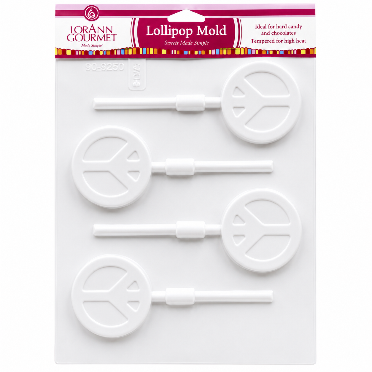 LorAnn Peace Sign Lollipop Sheet Modl (5564-0000)