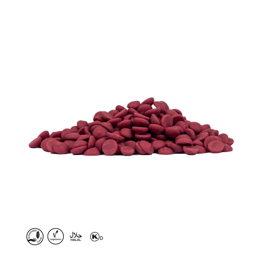 Callebaut Ruby Couverture 500 grams (repacked) - Papagino Foods Inc.