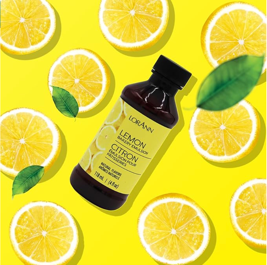 LorAnn Oils Lemon (Natural), Bakery Emulsion - 4 OZ #0758-0806B - Papagino Foods Inc.