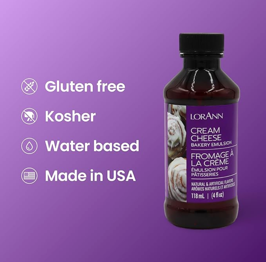 LorAnn Oils Cream Cheese, Bakery Emulsion - 16 OZ #0745-1000 - Papagino Foods Inc.