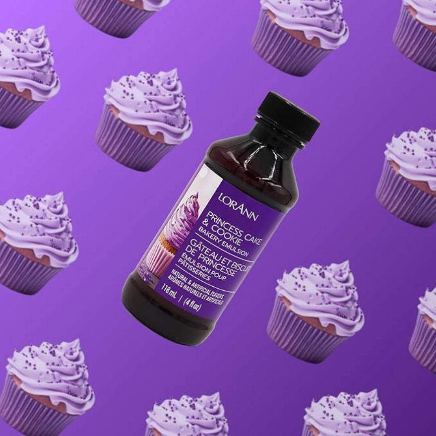 LorAnn Oils Princess Cake & Cookie, Bakery Emulsion **BBD Aug 2024** - 16 OZ #0756-1000 - Papagino Foods Inc.