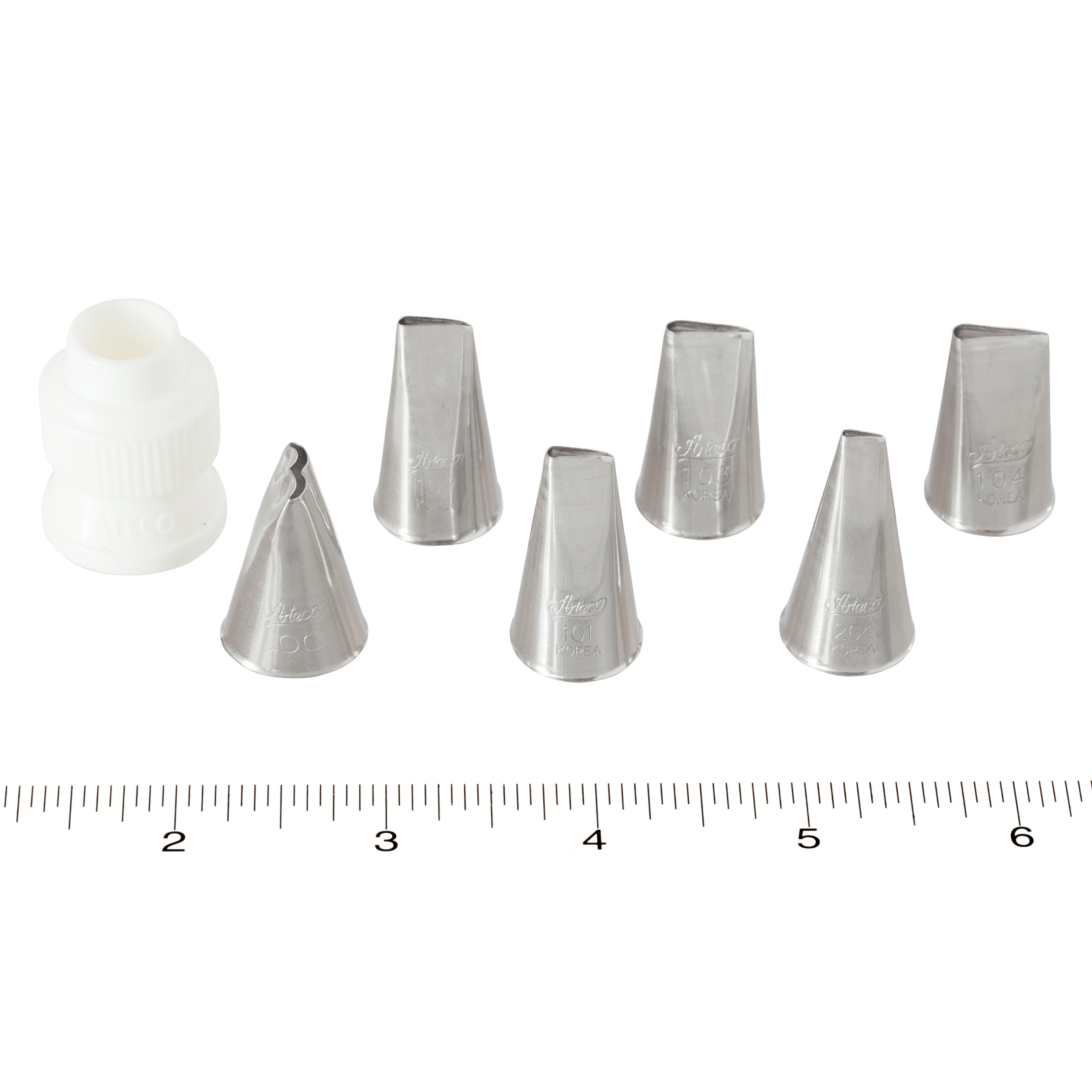 Ateco Pastry Tube Notched Ruffle #100 - Papagino Foods Inc.
