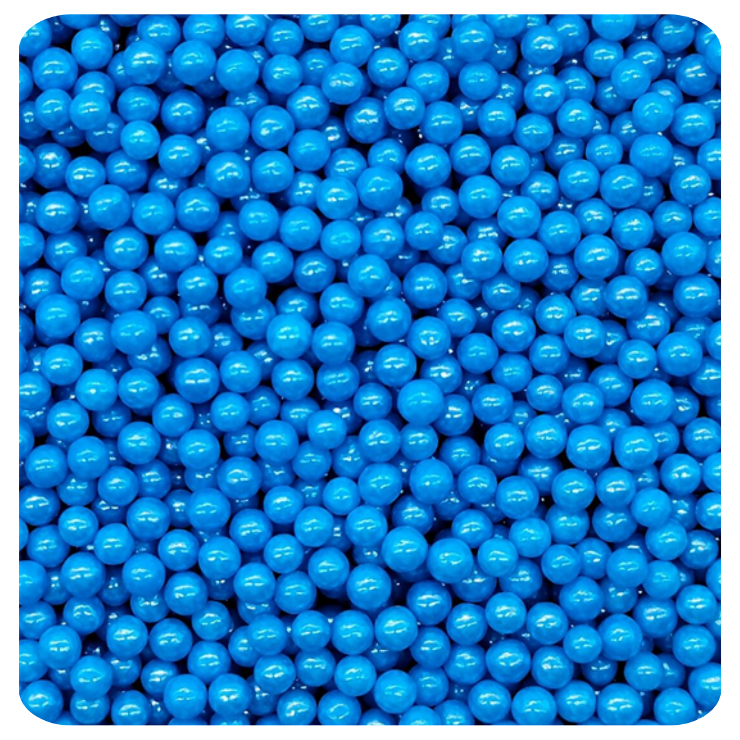 4MM Blue Sugar Pearl 100g (3.5 oz) Sprinkles d'Art - Papagino Foods Inc.