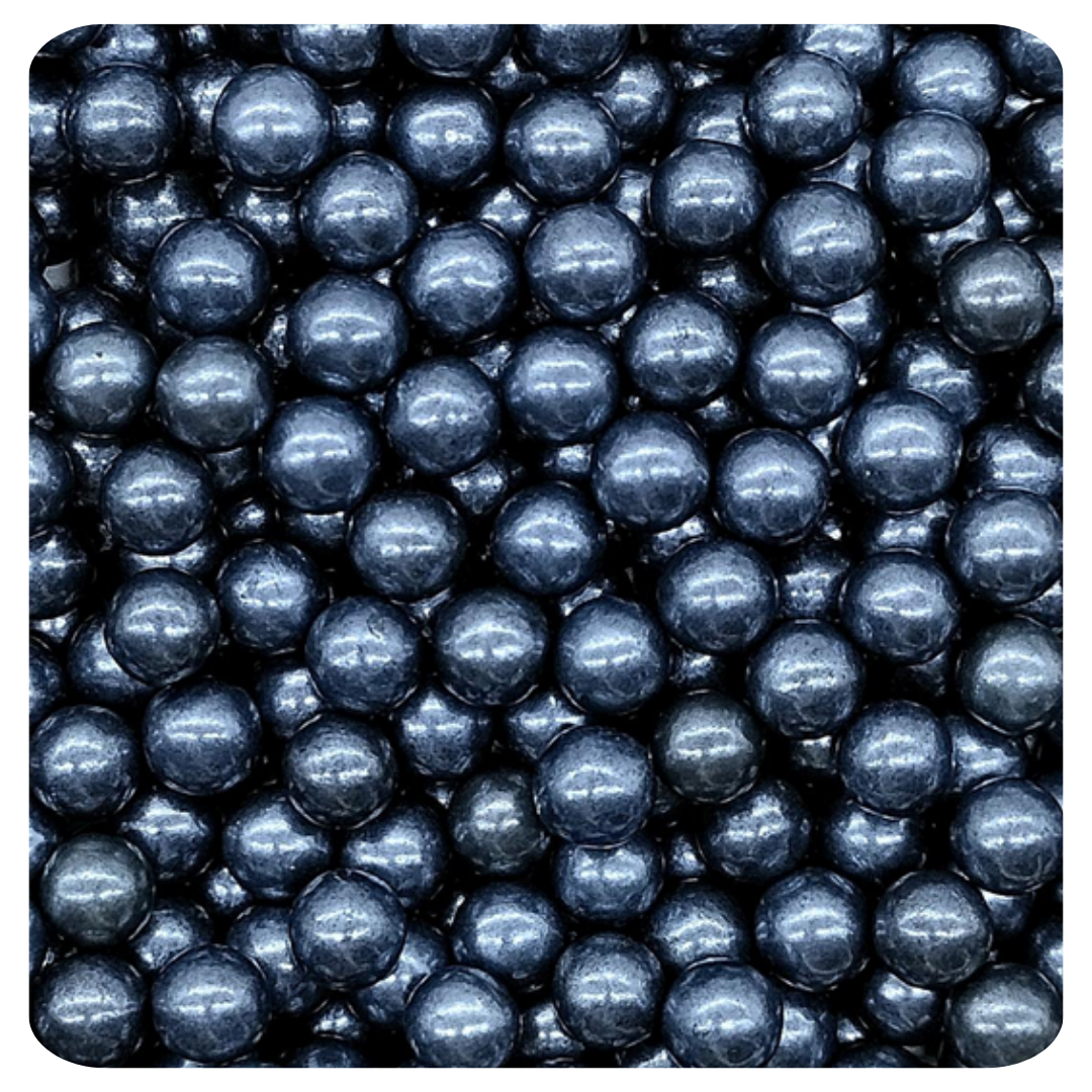 7MM Black Sugar Pearl 100g (3.5 oz) Sprinkles d'Art - Papagino Foods Inc.