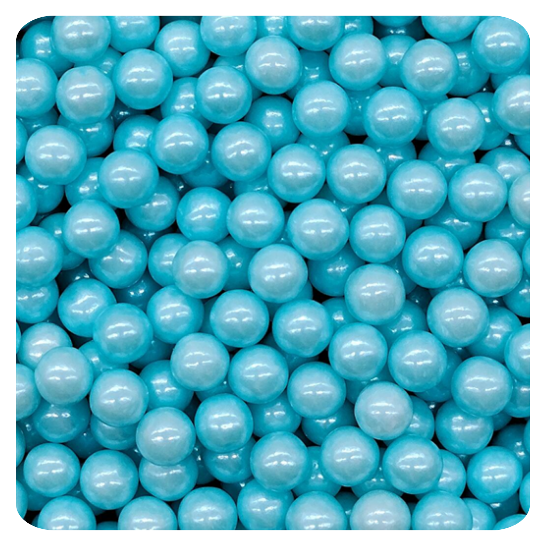 7MM Sky Blue Sugar Pearl 100g (3.5 oz) Sprinkles d'Art - Papagino Foods Inc.