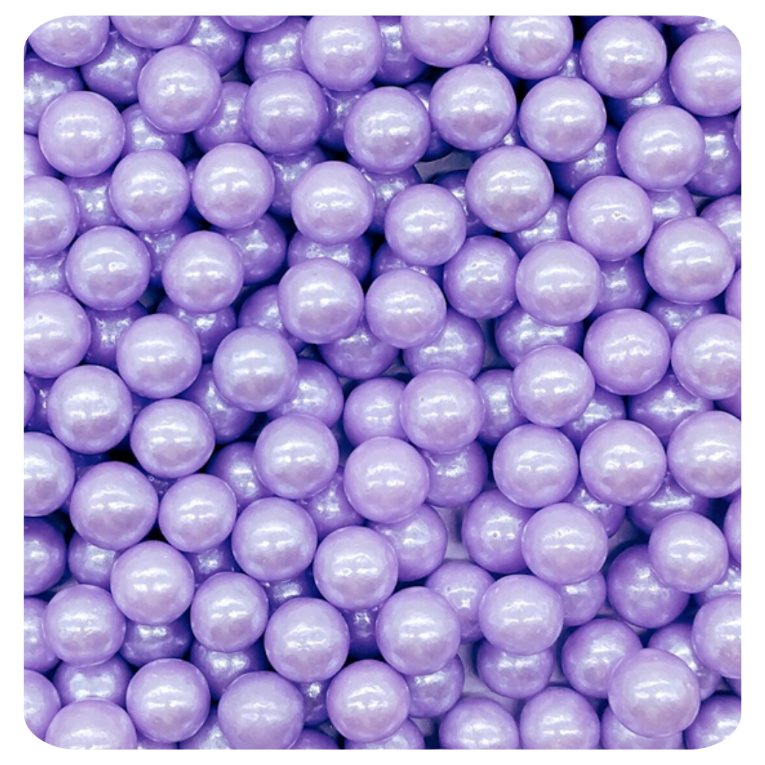 7MM Lavender Sugar Pearl 100g (3.5 oz) Sprinkles d'Art - Papagino Foods Inc.
