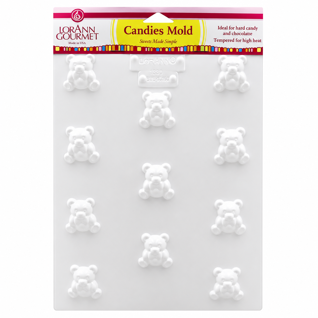 LorAnn Teddy Bear Candies Sheet Mold (5484-0000)