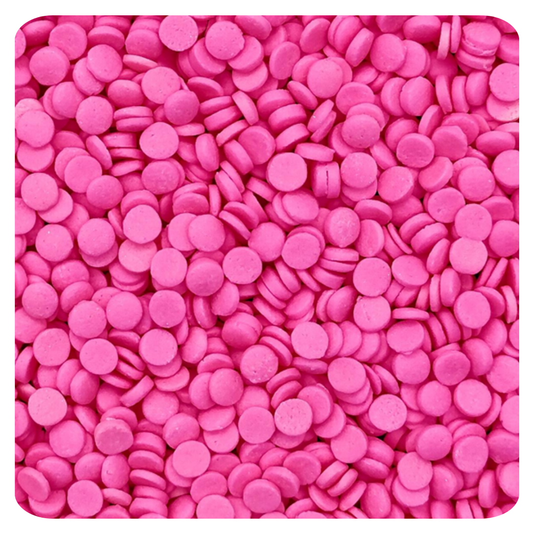 Pink Confetti Cut Dough 100g (3.5 oz) Sprinkles d'Art - Papagino Foods Inc.