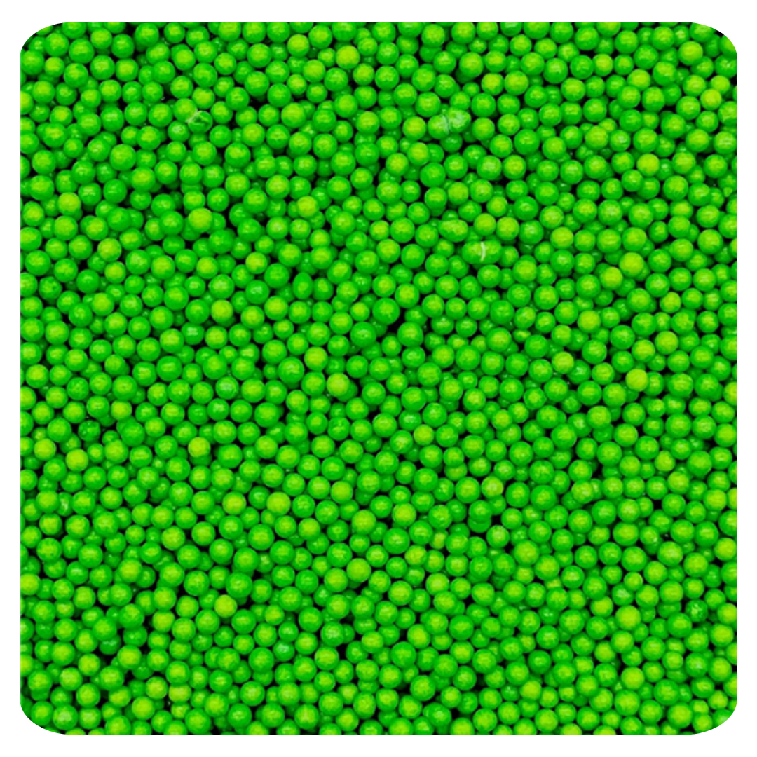 Light Green Non Pareil 100g (3.5 oz) Sprinkles d'Art - Papagino Foods Inc.
