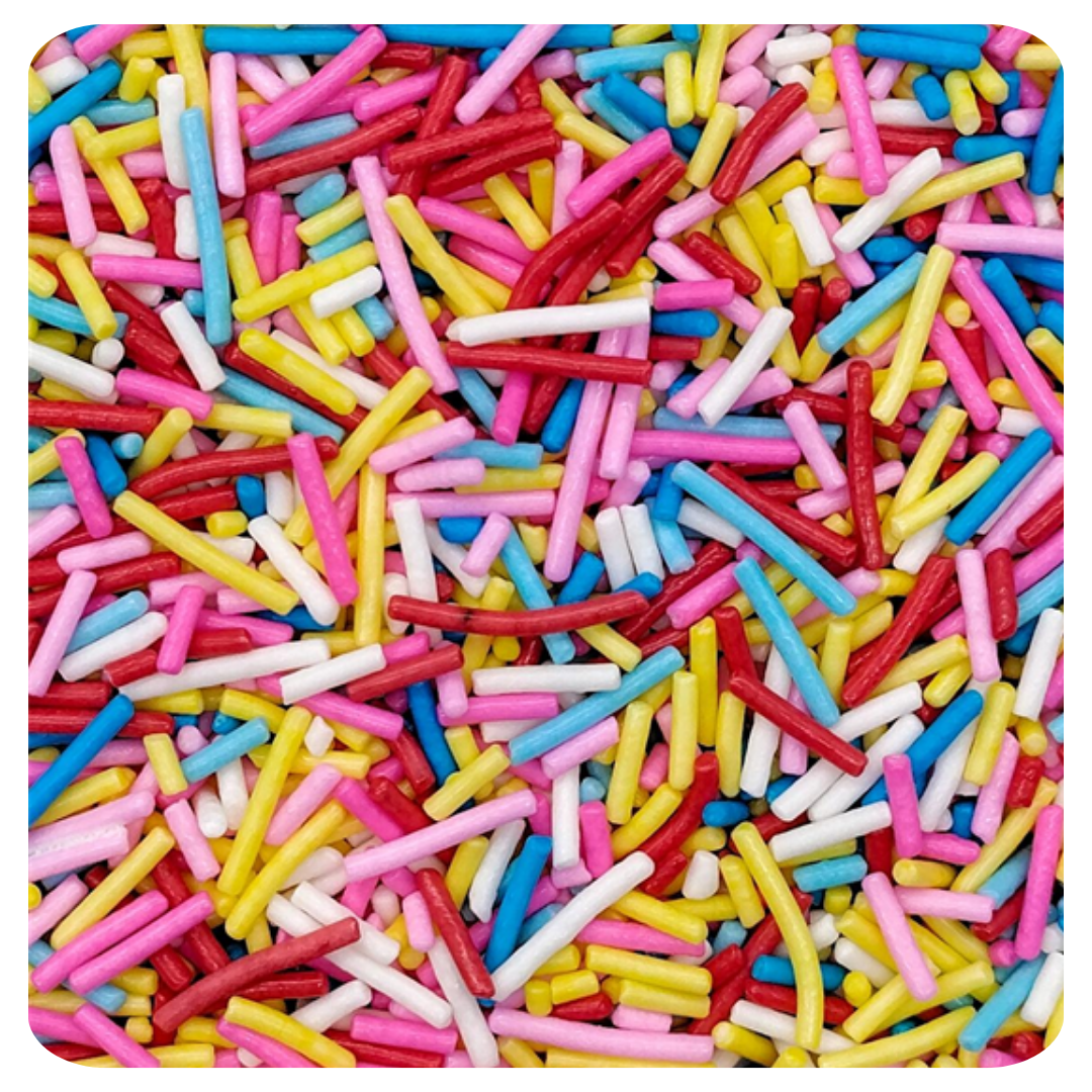 Rainbow Sprinkles 100g (3.5 oz) Sprinkles d'Art - Papagino Foods Inc.