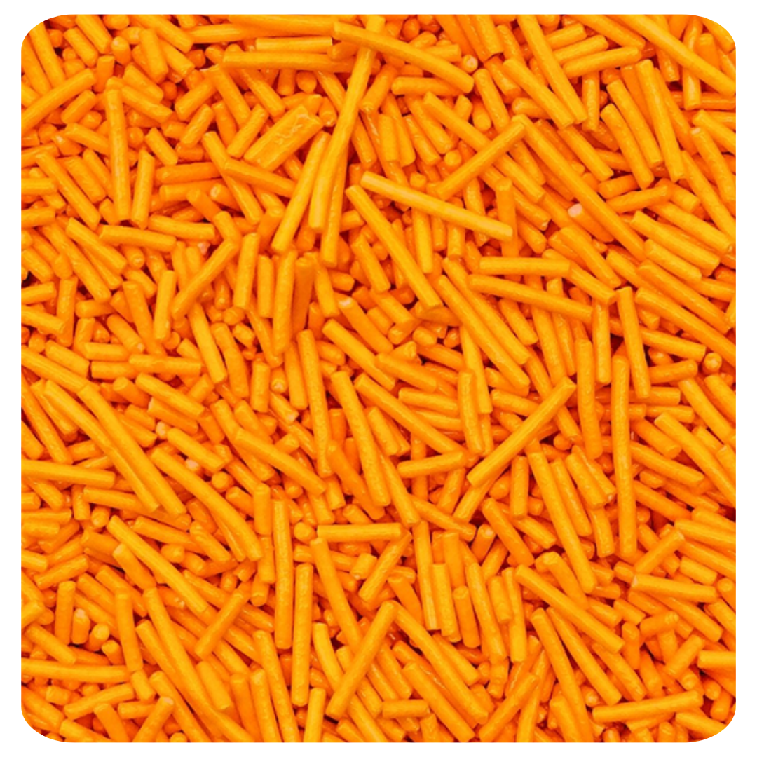 Orange Sprinkles 100g (3.5 oz) Sprinkles d'Art - Papagino Foods Inc.