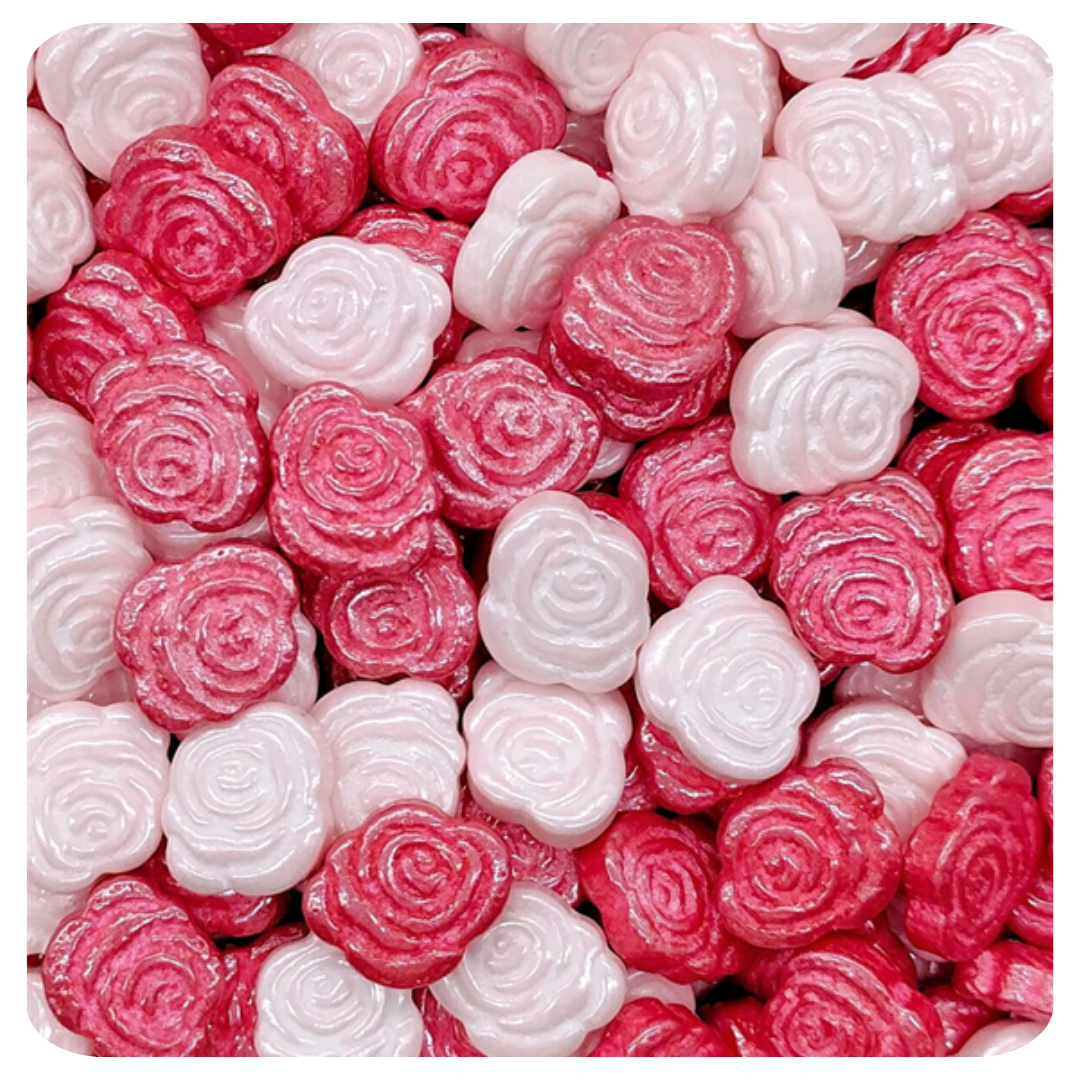 Rose Petal Sprinkles 100g (3.5 oz) Sprinkles d'Art - Papagino Foods Inc.